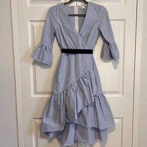 Blue & White Striped Dress